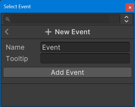 New Event Editor