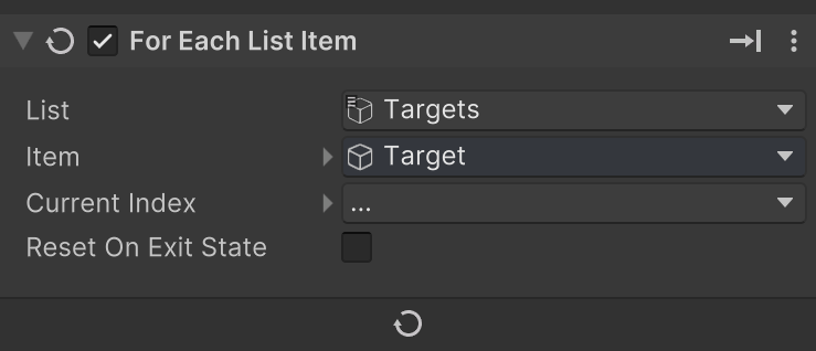 ForeachListItem Targets