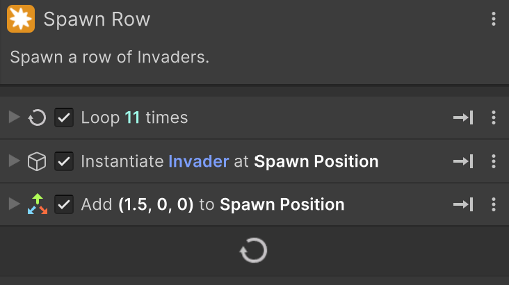 Spawn Row