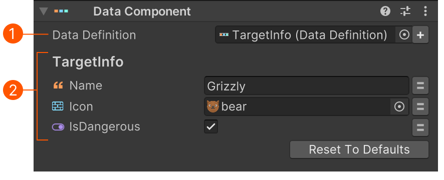 Data Component Inspector