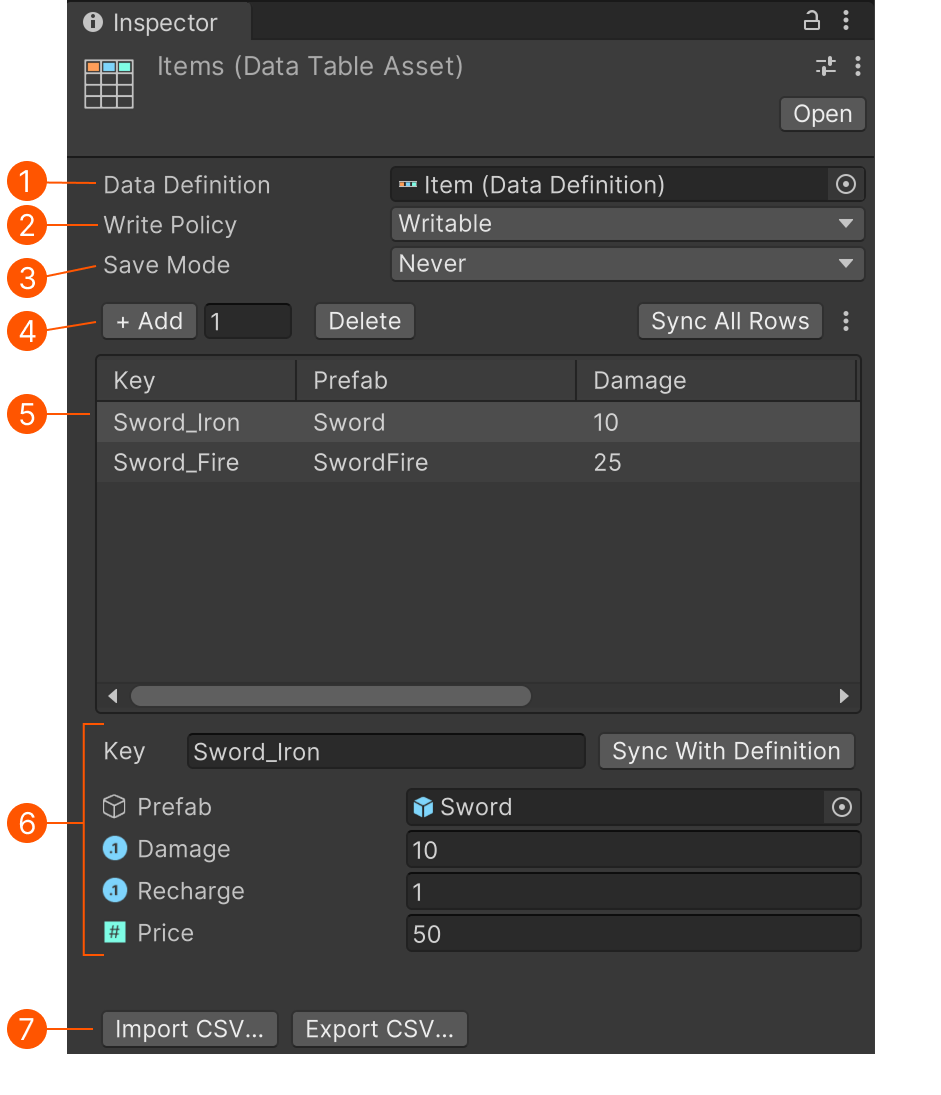 Data Table Inspector