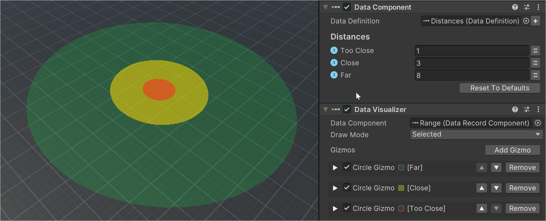 Data Visualizer Distances