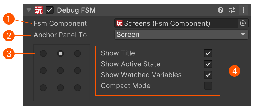 Debug FSM Component