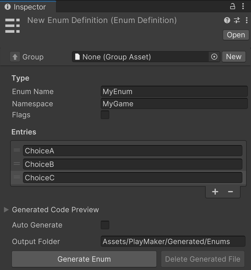 Enum Definition