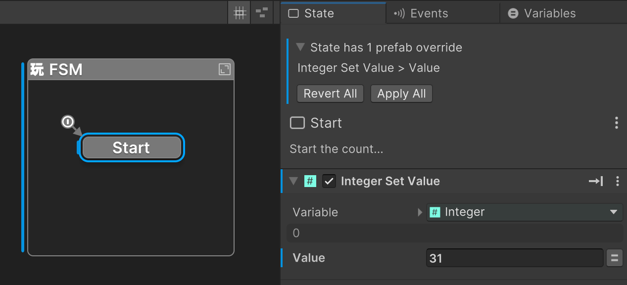 Prefab Instance Override