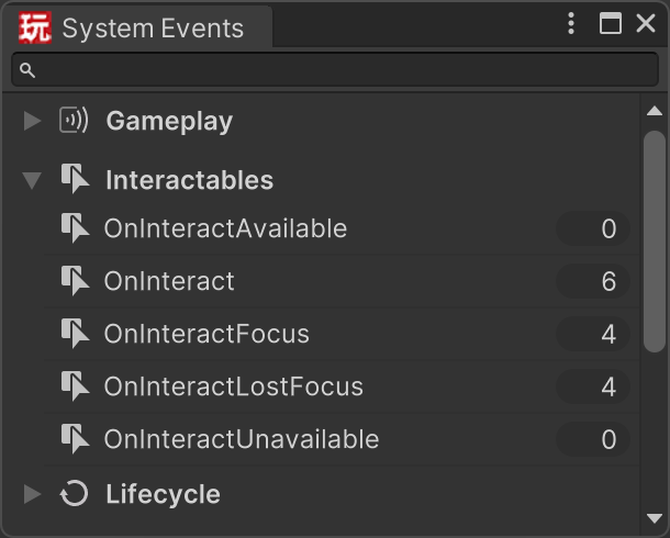 Interact Events